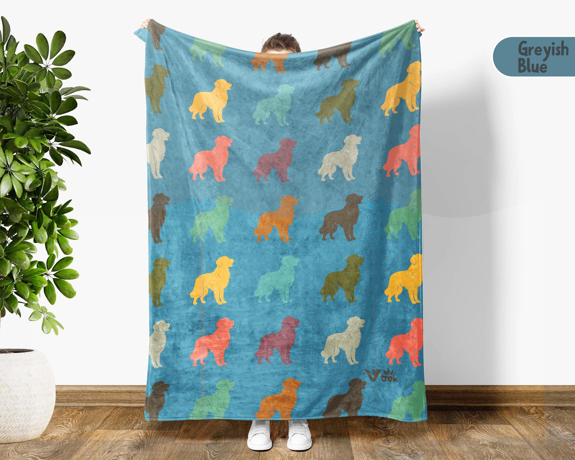 Retro Golden Retriever Blanket Gift for Dog Lovers, Cozy Canine Throw, Pet Inspired Home Decor Accent for Relaxing Living Spaces
