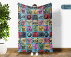 Vintage Basketball Lover Blanket – Cozy Sports Fan Throw Gift