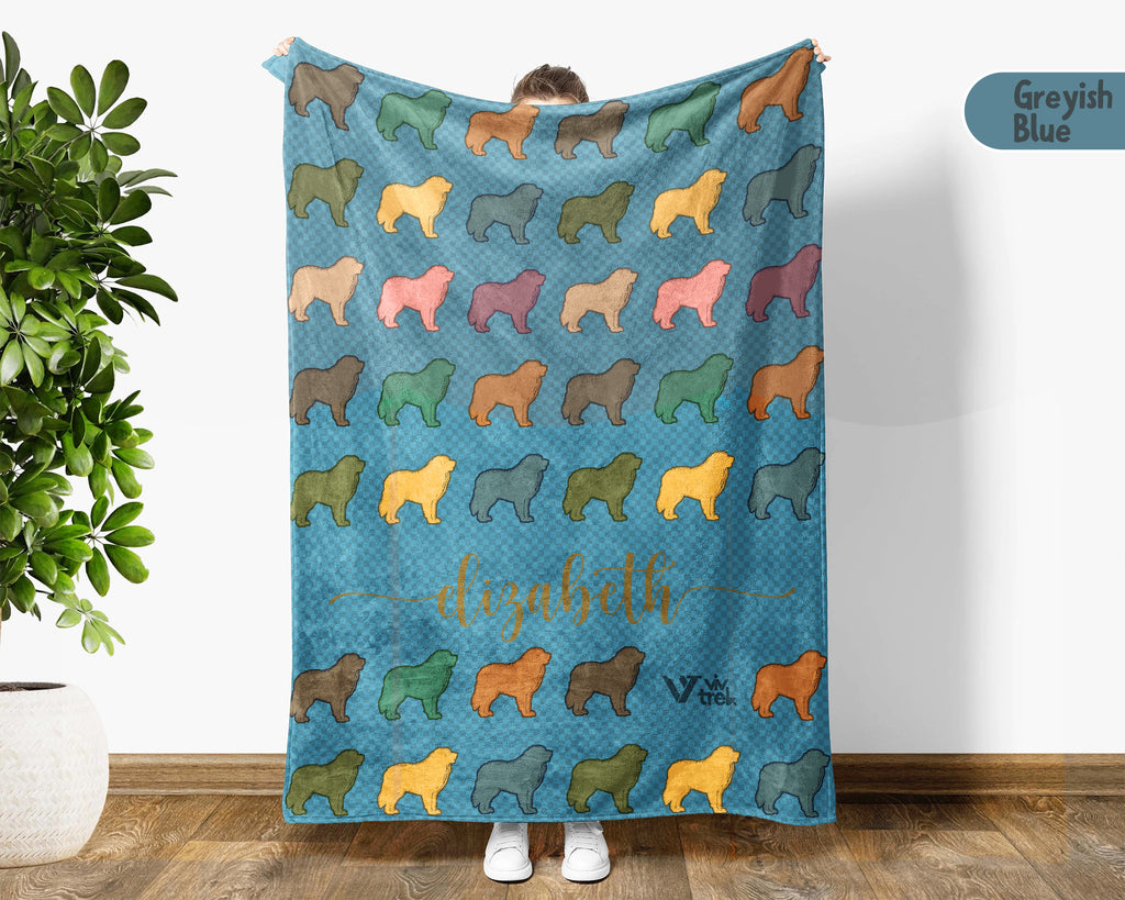 Personalized Great Pyrenees Blanket | Custom Dog Name Throw | Gentle Giant Breed Gift for Dog Lovers Home Decor Accent
