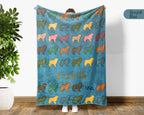 Personalized Great Pyrenees Blanket | Custom Dog Name Throw | Gentle Giant Breed Gift for Dog Lovers Home Decor Accent
