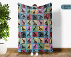 Vintage Giraffe Blanket – Cozy Throw for Animal Lovers