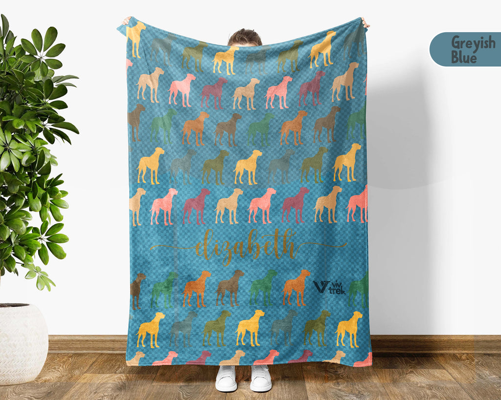 Custom Great Dane Throw Blanket – Personalized Dog Lover Gift