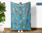 Retro Eagle Throw Blanket – Cozy Wildlife Lover Gift