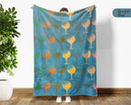 Retro Golf Lover Blanket Cozy Sports Throw for Players Soft Graphic Decor Unique Golfer Gift for Home