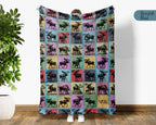 Vintage Moose Throw Blanket – Cozy Wildlife Gift for Animal Lovers