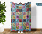 Retro Ice Hockey Puck Blanket – Cozy Throw for Ice Hockey Fans