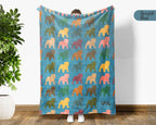 Funny Bulldog Lover Blanket – Vintage Dog Throw Gift
