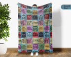 Vintage Fire Truck Blanket – Cozy Kids Firefighter Throw Gift