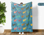 Retro Violin Lover Blanket Cozy Musician Throw Vintage Style Violin Fleece Blanket Perfect Gift for Violin Players Music Enthusiasts