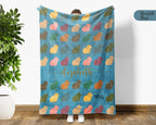 Personalized Guinea Pig Blanket Custom Name Cozy Retro Pet Lover Throw