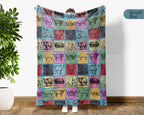 Vintage Pig Lover Blanket Cozy Farm Animal Throw Gift