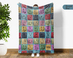 Bull Terrier Blanket – Cozy Vintage Dog Lover Throw Gift