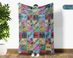 Vintage Flute Lover Blanket – Cozy Musician Gift Throw