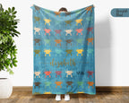 Personalized Axolotl Throw – Cute Cozy Custom Name Blanket