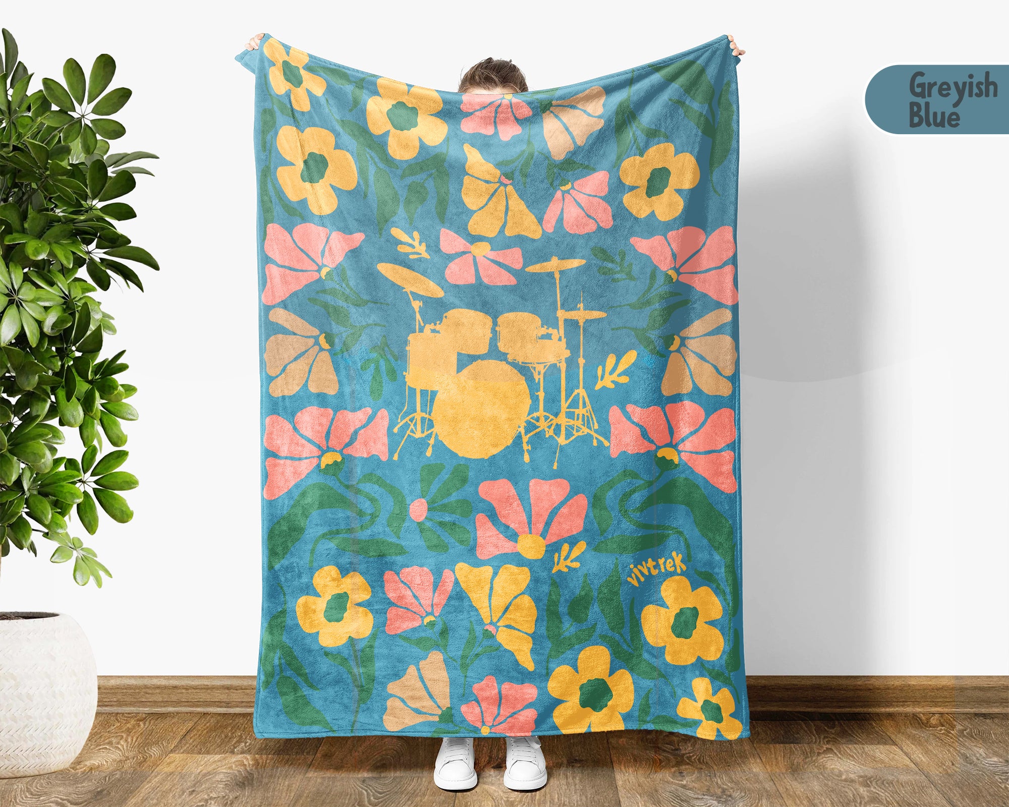 Floral Titanic Ship Blanket – Cozy Wildflower Ocean Liner Throw Gift