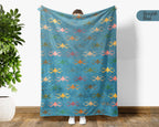 Retro Drone Throw Blanket – Cozy Gift for FPV Drone Enthusiasts