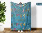 Custom Name Gymnast Blanket Sporty Throw Cozy Personalized Gift Soft Athletic Decor for Gymnastics Fans Home