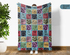 Vintage Bulldog Blanket – Easily Distracted Dog Lover Throw Gift