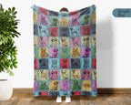 Vintage Dog Lover Blanket – Cozy Retro Pet Throw Gift