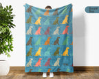 Retro Dog Blanket – Cozy Vintage Style Pet Lover Throw