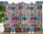 Personalized Name Golden Retriever Blanket – Cozy Vintage Dog Lover Throw