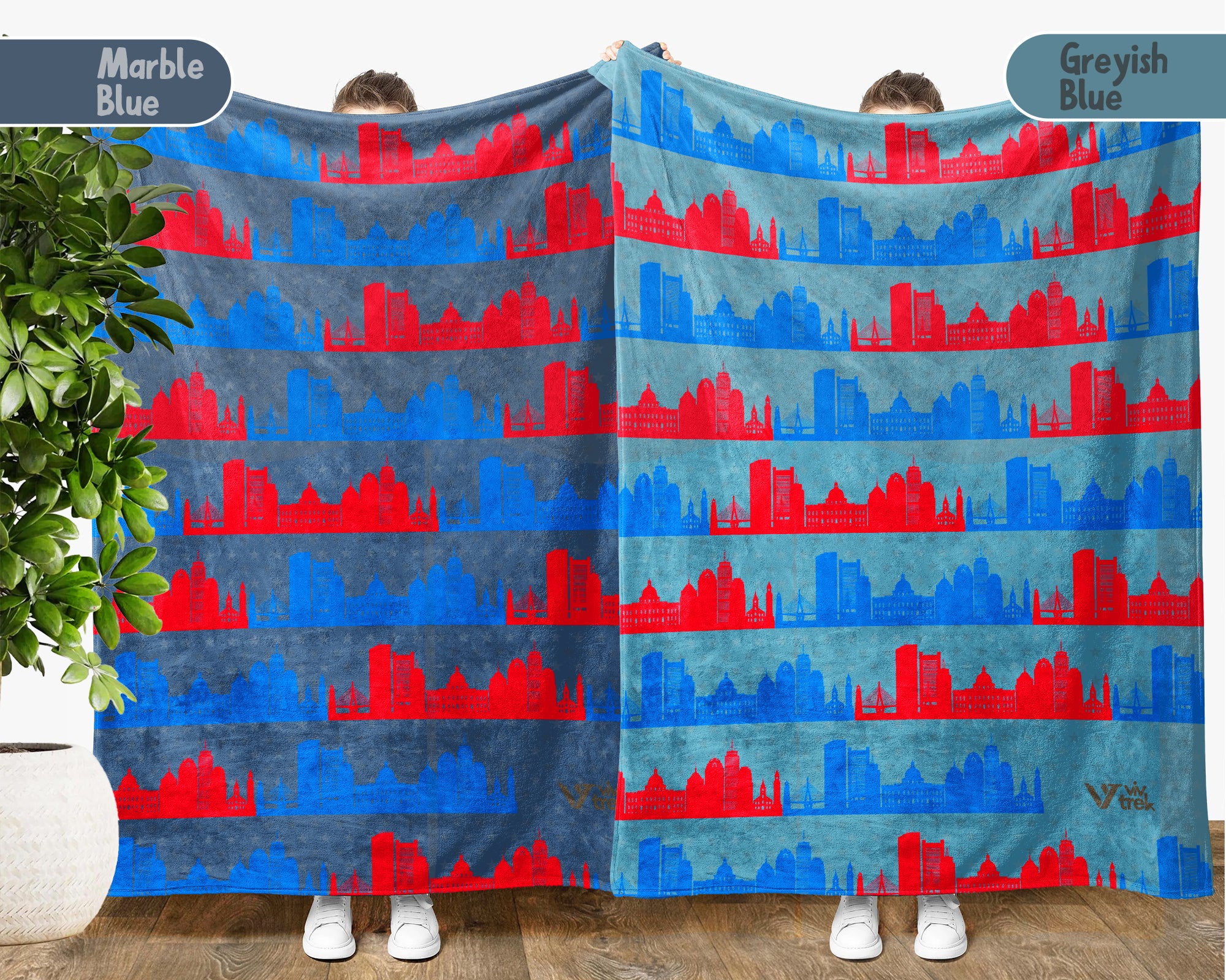 Retro Boston City Map Blanket Throw, Cozy New England Decor, Historic Cityscape Design, Massachusetts Pride Gift Blanket