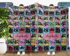 Personalized Shark Blanket – Custom Name Ocean Throw for Shark Lovers