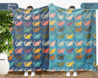 Retro Raccoon Gift Blanket Cozy Animal Lover Throw Funny Wildlife Decor Soft Graphic Blanket Unique Humor Gift for Home