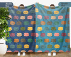 Retro Ice Hockey Blanket – Cozy Throw for Ice Hockey Players & Fans