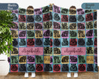 Personalized Raccoon Blanket Funny Animal Lover Throw Soft Wildlife Decor Unique Custom Name Gift for Home