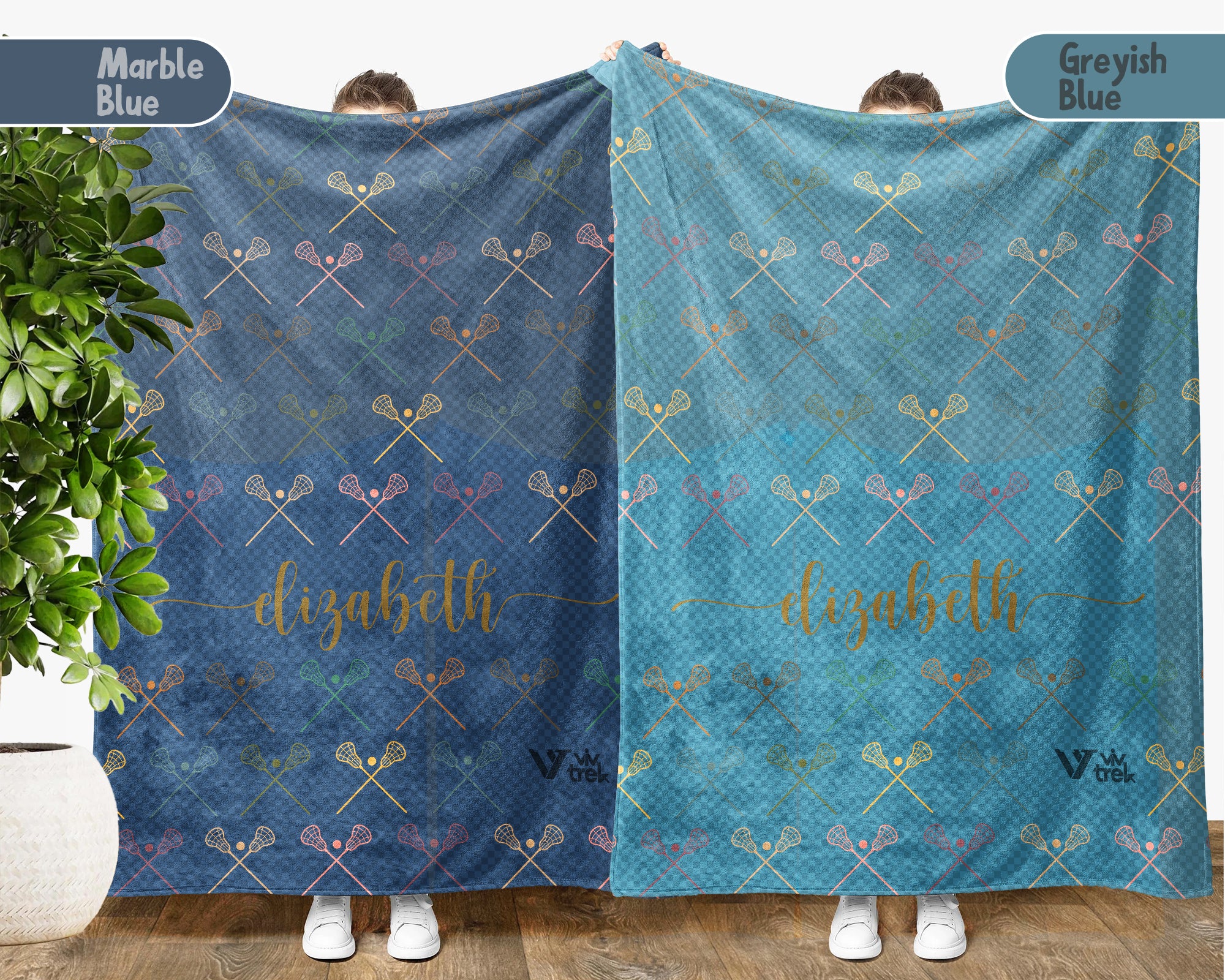 Custom Lacrosse Throw Blanket – Personalized Gift for Sports Lovers