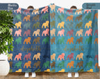 Custom Name Bulldog Blanket – Vintage Style Dog Lover Throw Gift