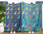 Custom Name Dog Blanket – Personalized Cozy Throw for Pet Lovers