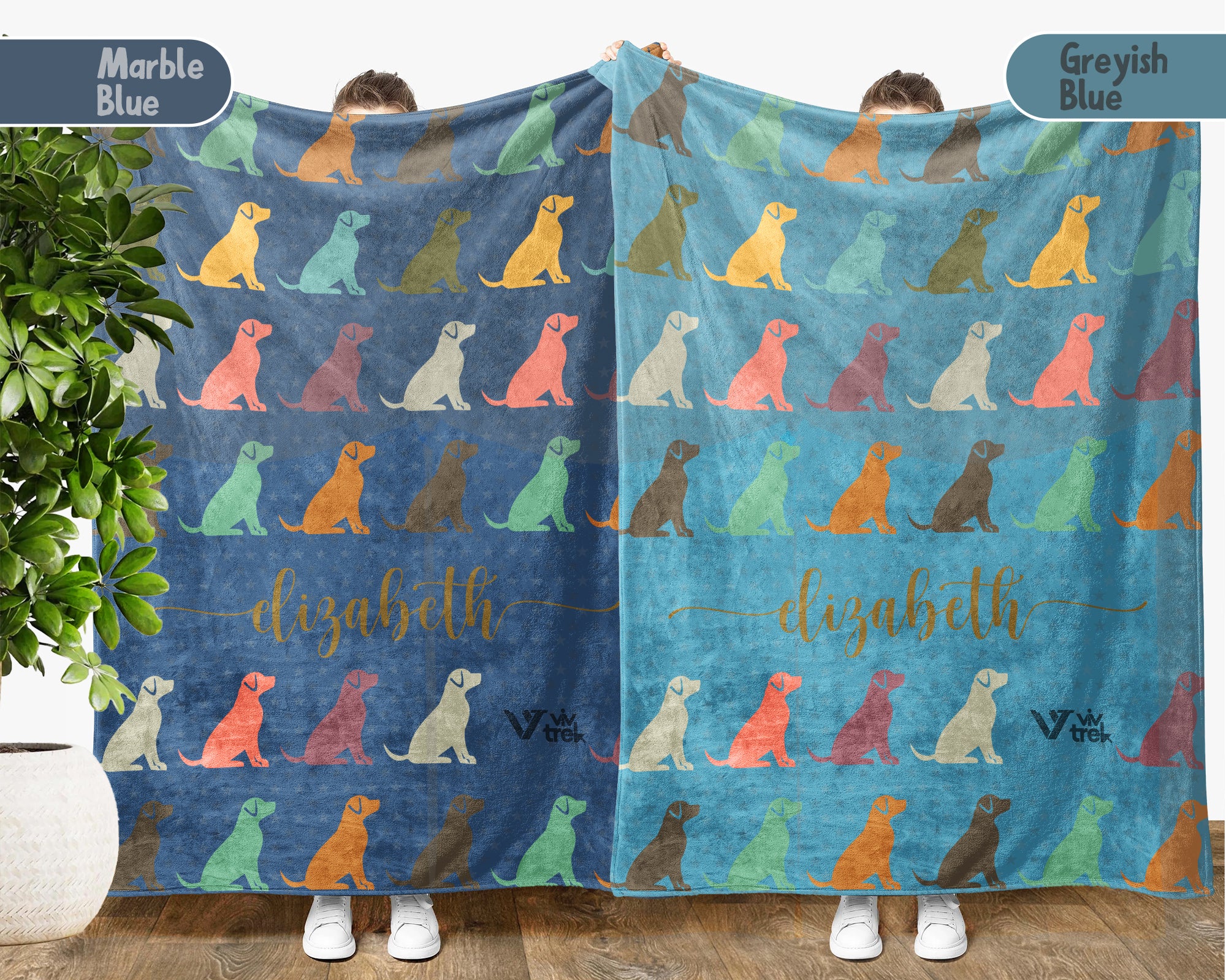 Custom Name Dog Blanket – Personalized Cozy Throw for Pet Lovers