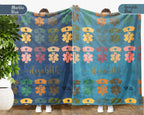 Personalized Nurse Blanket Custom Name Cozy RN Throw Gift, Retro Nursing Graphic Blanket, Medical Worker Gift for Her