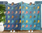 Retro Ice Hockey Player Blanket Cozy Sports Throw for Hockey Lovers Soft Graphic Decor Unique Winter Game Gift for Home