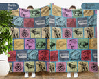 Retro Montana State Blanket, Patriotic 4th of July Cozy Throw, Vintage MT Lover Fleece, American Patriot Big Sky Home Gift