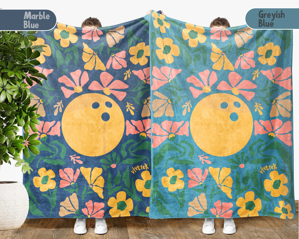Floral Bowling Blanket – Cozy Bowler Gift Throw