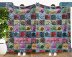 Custom Name Beaver Blanket – Personalized Woodland Animal Throw