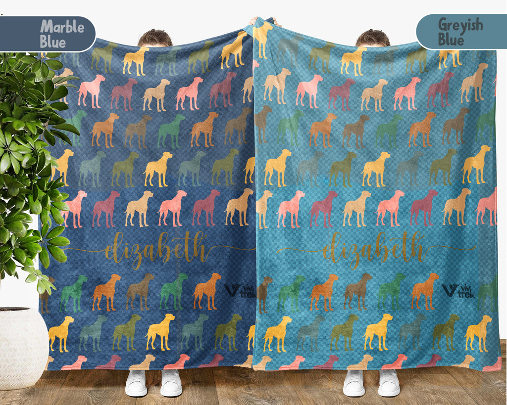 Custom Great Dane Throw Blanket – Personalized Dog Lover Gift