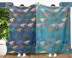 Custom Name Horse Racing Blanket Sporty Throw Cozy Personalized Gift Soft Equestrian Decor for Racing Fans Home