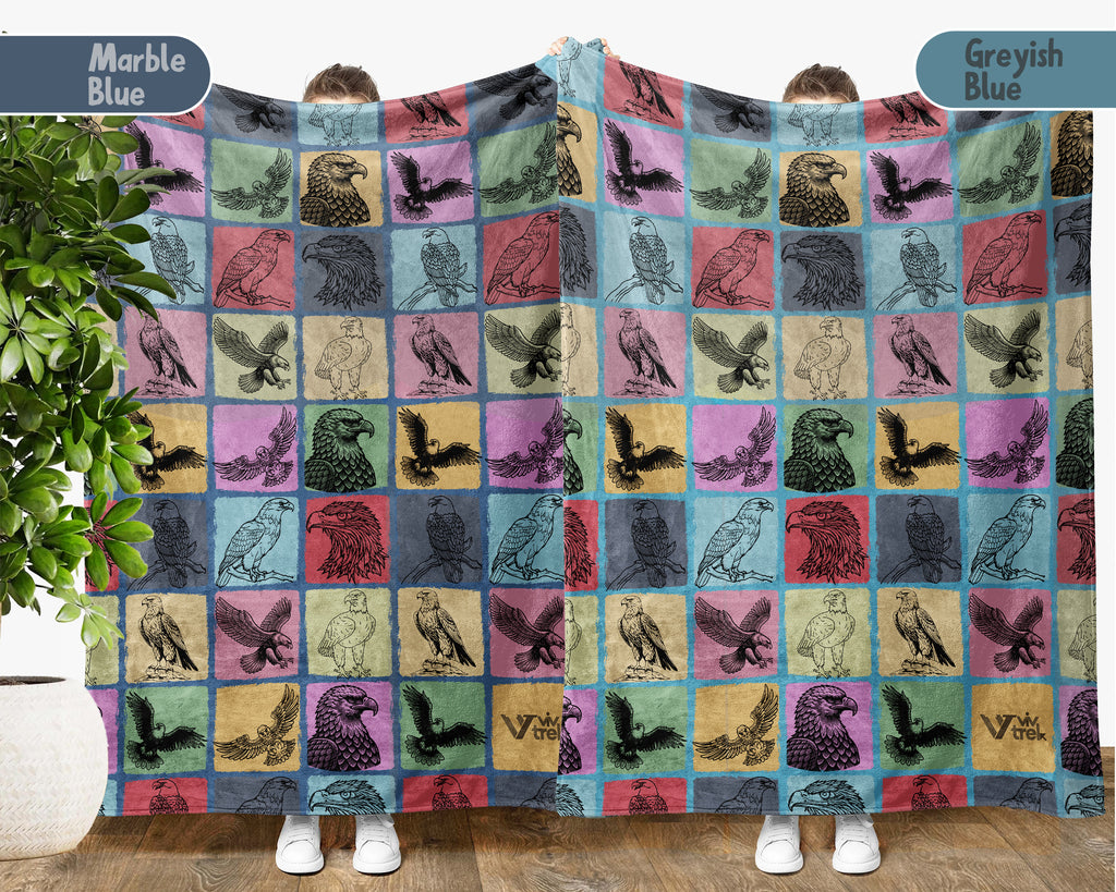 Vintage Eagle Blanket – Cozy Retro Bird Lover Throw Gift
