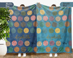 Personalized Dodgeball Blanket Custom Name Sports Throw Cozy Funny Game Decor Unique Gift for Player Fan Home Accent