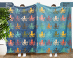Retro Octopus Blanket Gift for Ocean Lovers, Cozy Sea Creature Throw, Nautical Decor Accent for Bedroom and Living Spaces