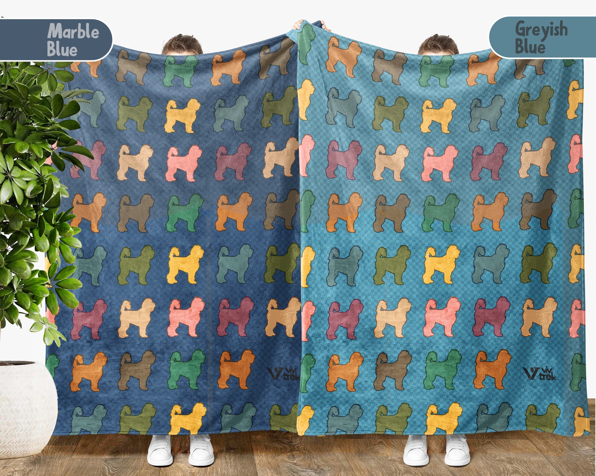 Retro Old English Sheepdog Throw Blanket for Couch, Fluffy Bobtail Dog Gift, Cozy OES Home Decor for Dog Lovers