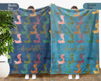 Personalized Snake Blanket Custom Name Cobra Design Retro Reptile Throw Cozy Wildlife Decor Unique Exotic Gift Home Accent
