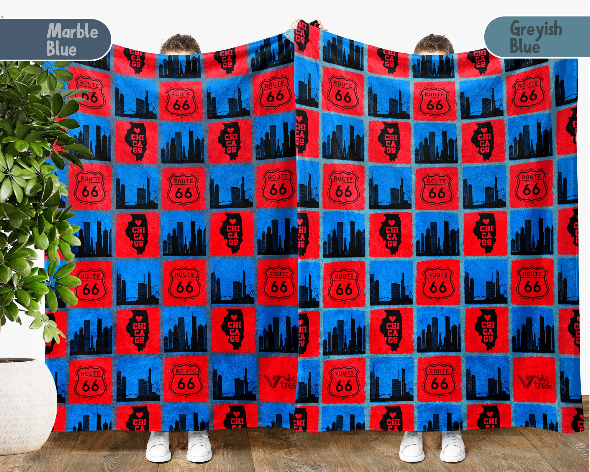 Chicago City Map Blanket Throw, Cozy Windy City Decor, Retro Skyline Design, Illinois Pride Gift, Urban Sofa Throw Blanket