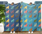 Retro Golden Retriever Blanket Gift for Dog Lovers, Cozy Canine Throw, Pet Inspired Home Decor Accent for Relaxing Living Spaces