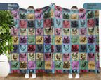 Vintage Chicken Blanket – Cozy Farmhouse Animal Lover Throw
