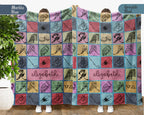 Personalized Ice Hockey Blanket Cozy Custom Name Throw Soft Sports Decor Unique Hockey Lover Gift for Fans and Players